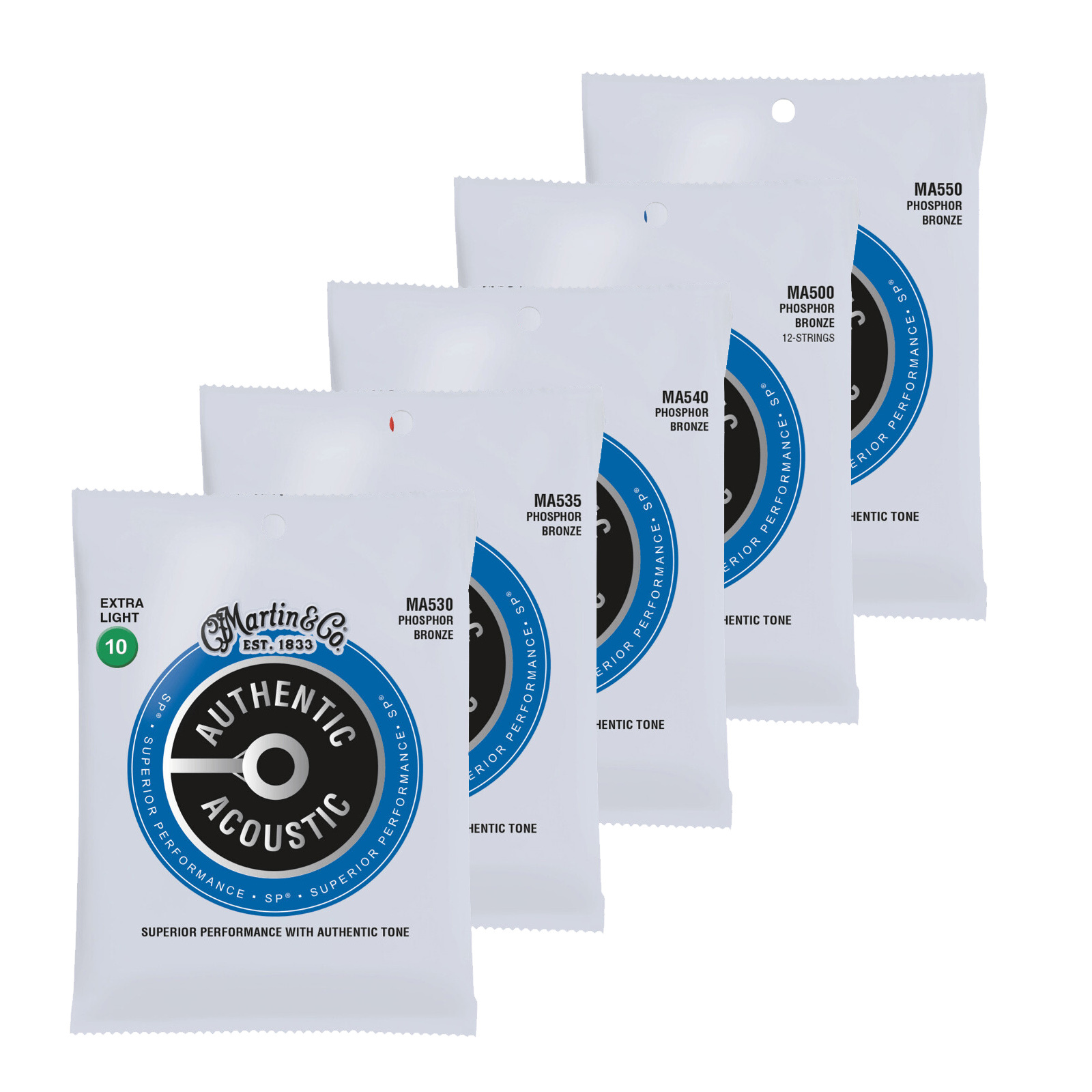 Martin 吉他弦 MA535/MA540/MA545/MA550 磷青銅 92/8 木吉他/民謠吉他