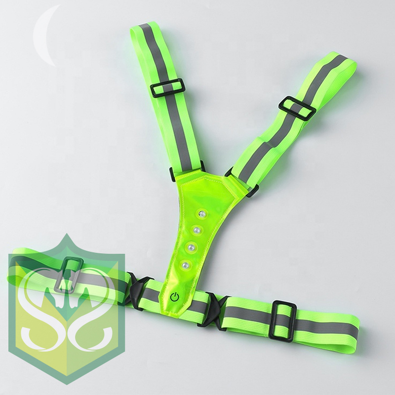 High visibility LED Reflective Sports Safety Belt