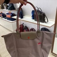 [S] LONGCHAMP LE PLIAGE L1899619P18 CLUB LARGE NYLON TOTE SHOULDER BAG,MINK, 3597921718918 (SLC60)