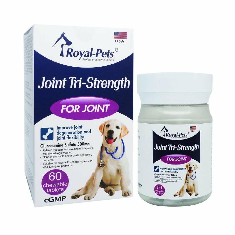 Royal-Pets⎜Glucosamine 500mg 三效關節素 60片裝
