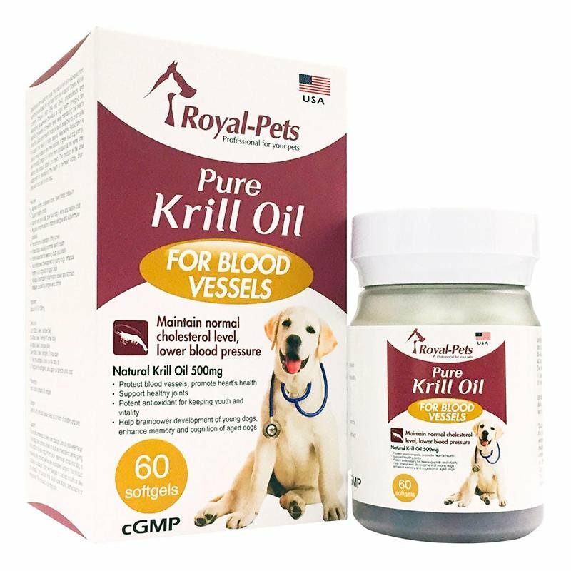Royal-Pets⎜純正磷蝦油丸 (狗用) 60片裝