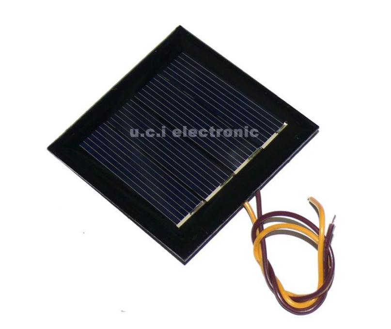 【UCI電子】(J-3) DIY 太陽能板 54*54 2V 130MA 帶15CM線