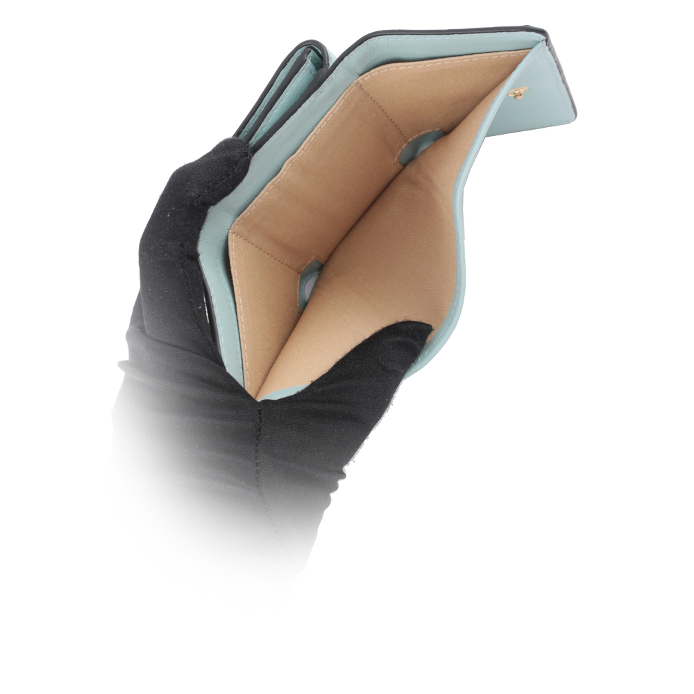 【SEE BY CHLOE】Tilda 牛皮迷你三折短夾(純藍色) CHS20AP91585941D