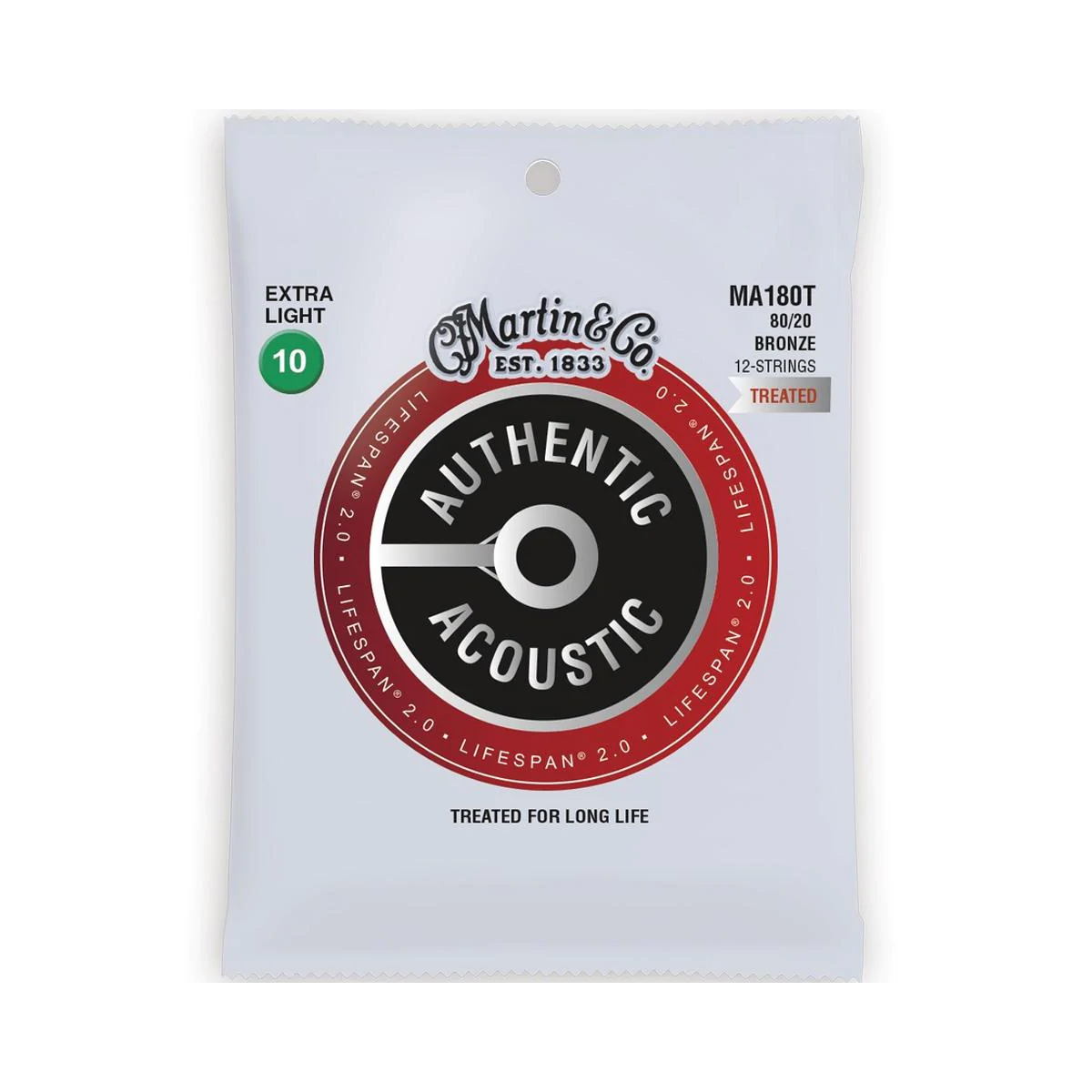 Martin MA180T 12弦吉他弦 LT系列 80/20黃銅 木吉他/民謠吉他