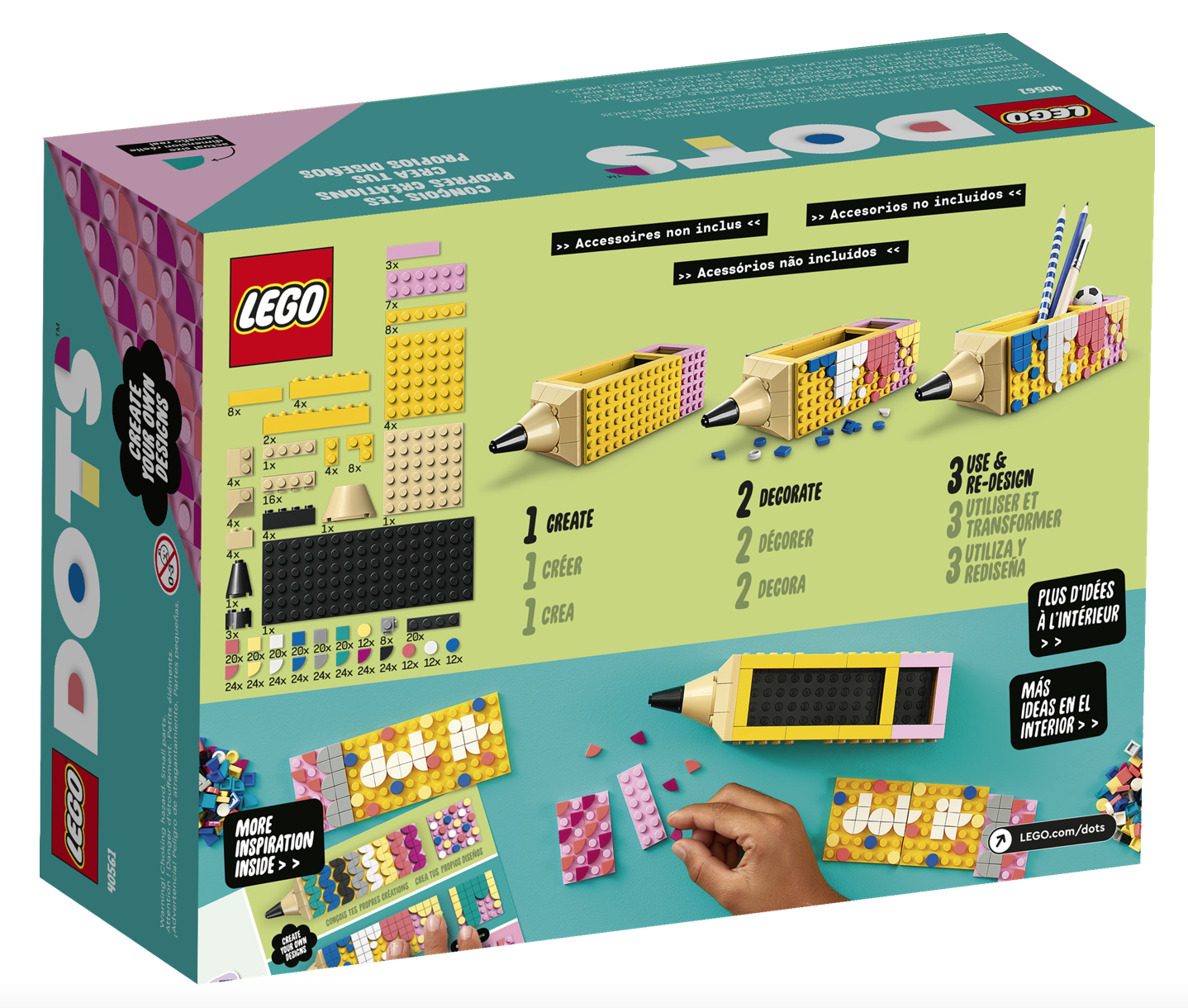 [飛米樂高積木磚賣店] LEGO 40561 DOTS-DOTS筆筒