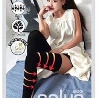 [S] SALUA LEG SHAPER,BLACK, SSL24 (SSL24)