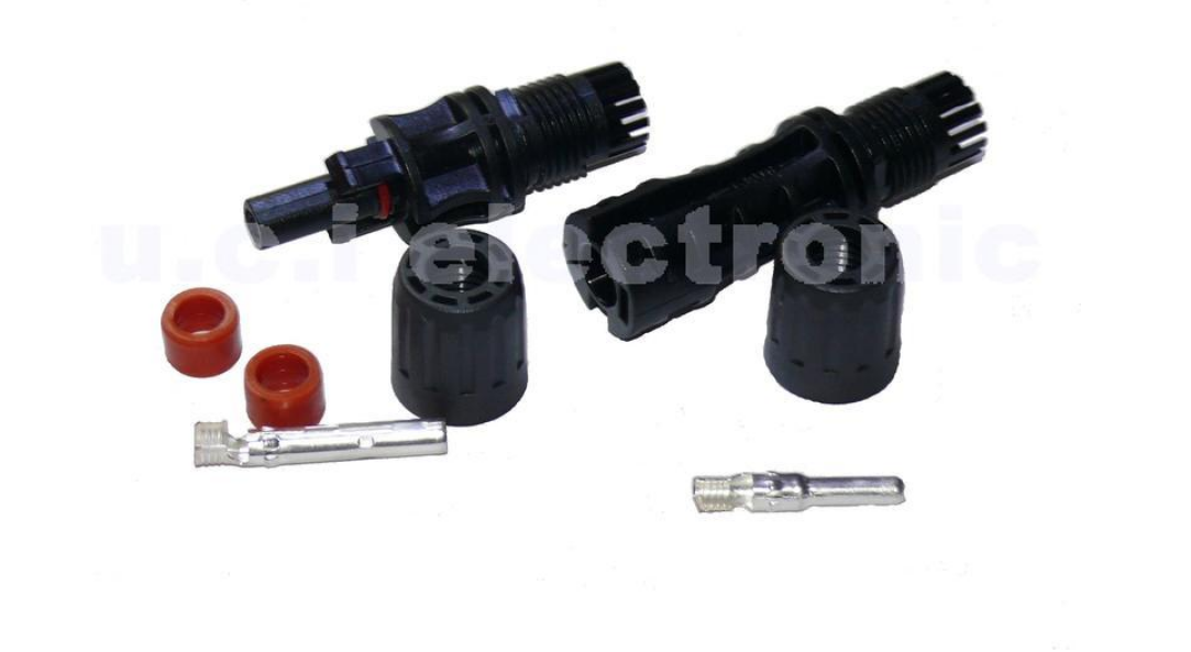 【UCI電子】(B-4) 1500V 2017年新國家標準MC4公母插頭 MC4連接器 光伏太陽能板國標