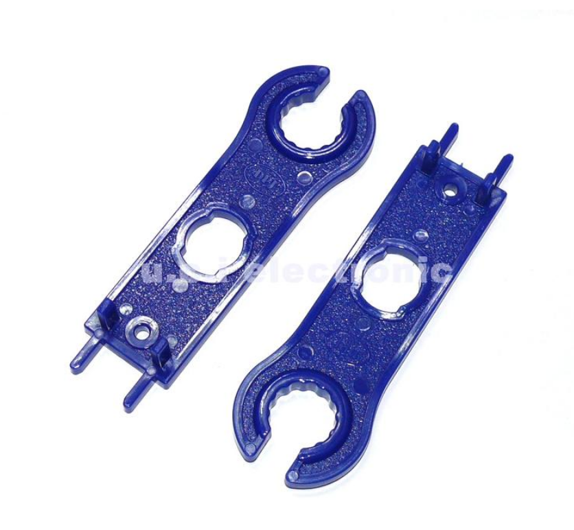 【UCI電子】(B-4) MC4連接器扳手 光伏電纜連接器接頭扳手 電池板連接器拆裝小扳手 一對(2PCS)