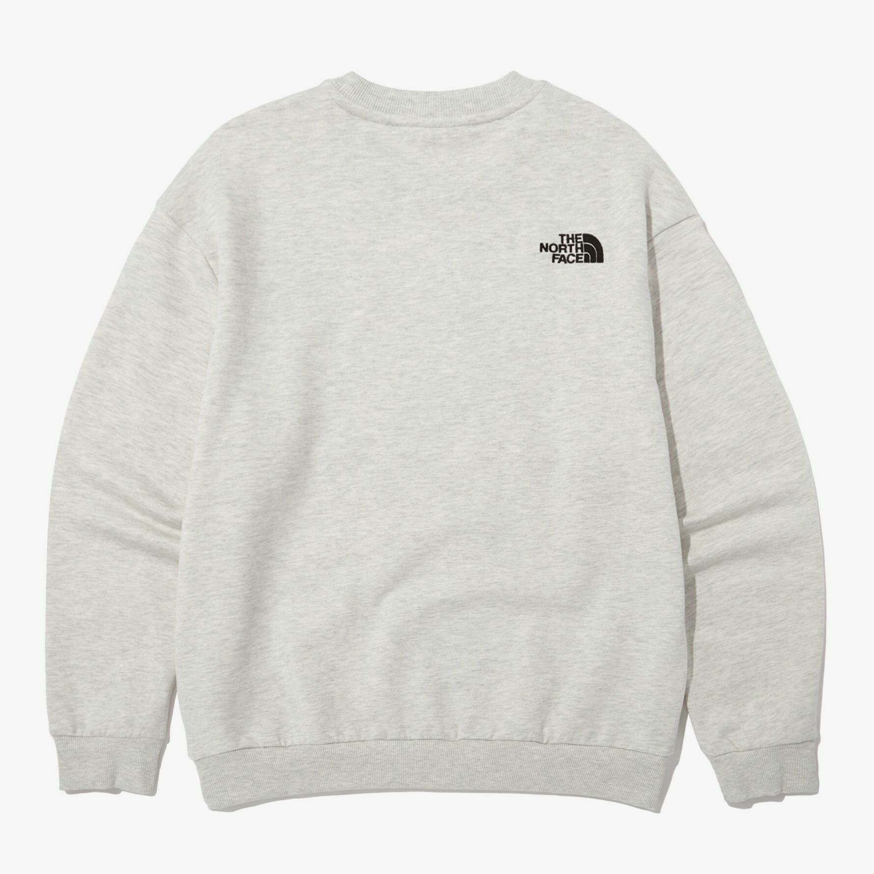 THE NORTH FACE COTTON BASIC 刺繡LOGO 棉 衛衣 大學T 灰 NM5MN90B