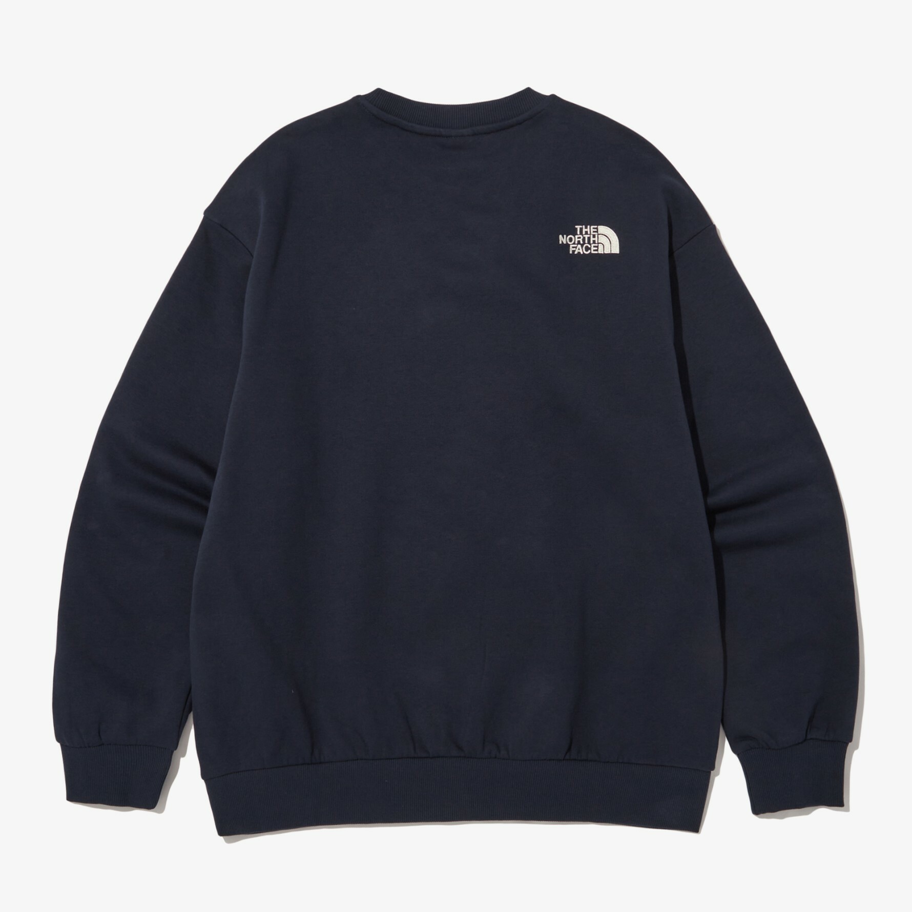 THE NORTH FACE COTTON BASIC 刺繡LOGO 棉 衛衣 大學T 深藍  NM5MN90D