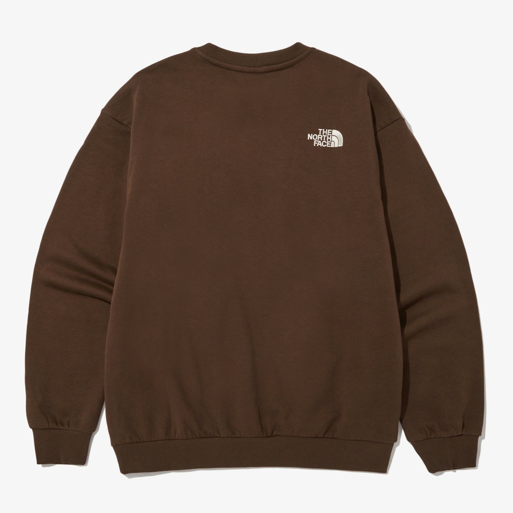 THE NORTH FACE COTTON BASIC 刺繡LOGO 棉 衛衣 大學T 咖啡 NM5MN90F