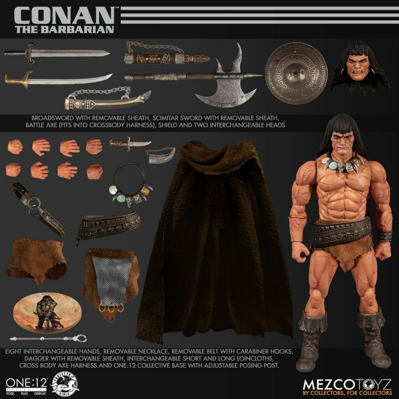(In Stock) Mezco ONE:12 COLLECTIVE Conan The Barbarian (Sealed)