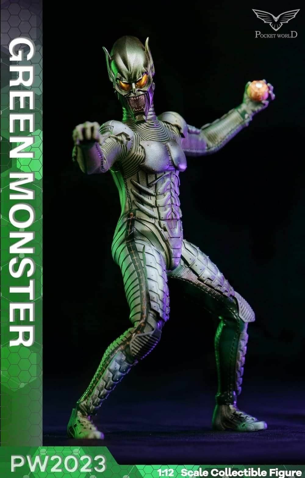 PWTOYS 1/12 グリーン モンスター  PW2023 PWTOYS 1/12 Green Monster with Glider Action Figure Del