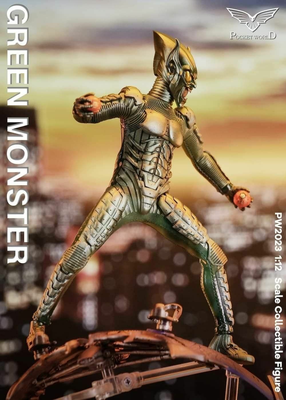PWTOYS 1/12 Green Monster with Glider Action Figure Del