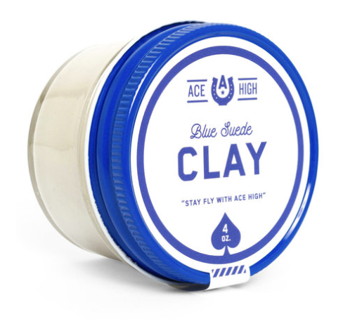 美國 ACE HIGH  BLUE SUEDE CLAY |  天然水性髮泥 4oz