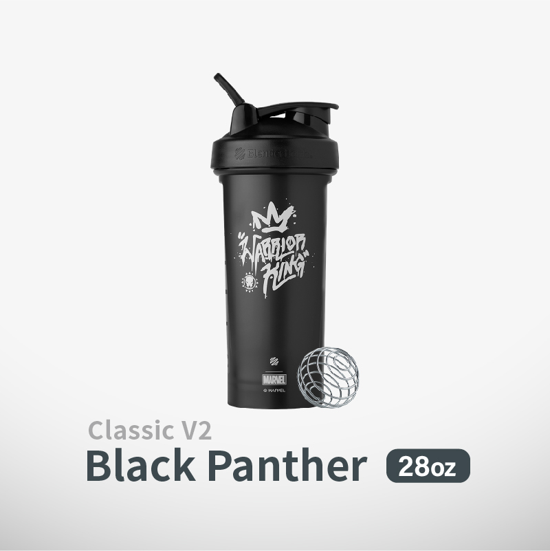 Blender Bottle® Classic™ V2【Marvel特別款】28oz黑豹