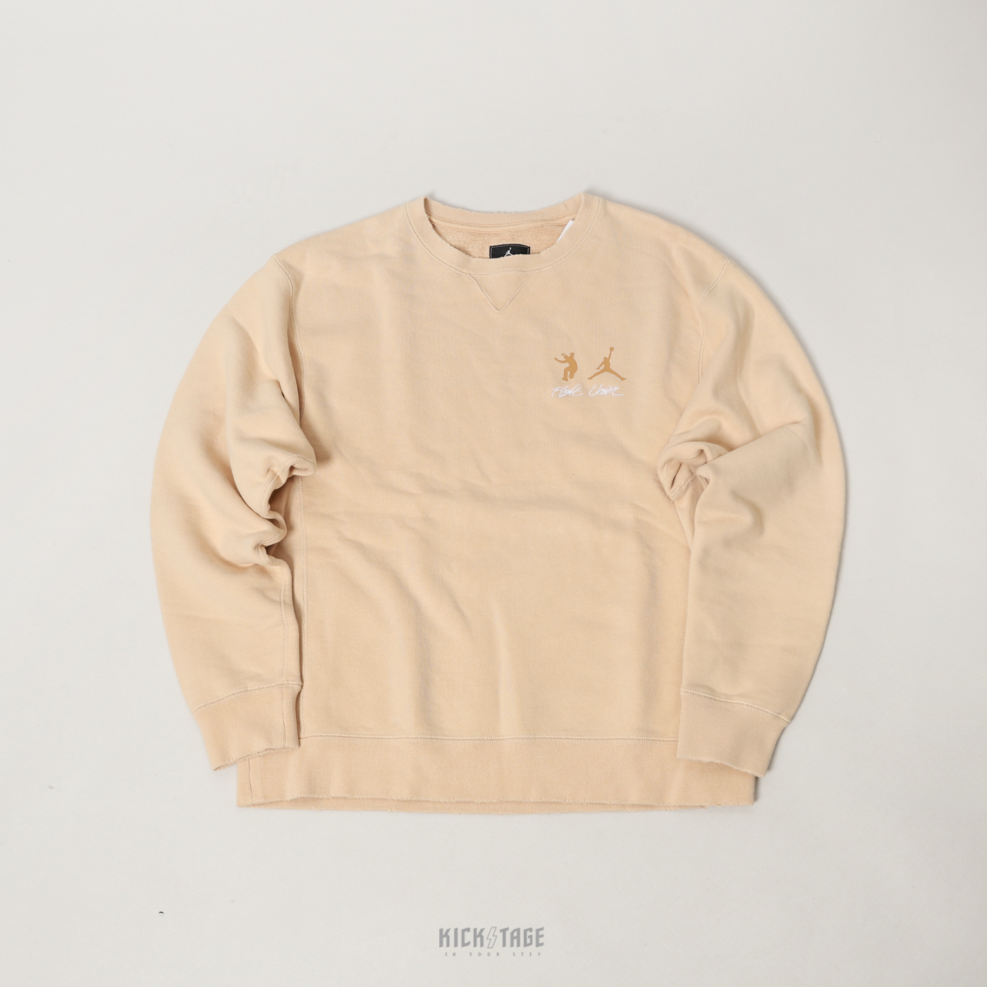 聯名款UNION LA x AIR JORDAN CREWNECK 破壞沙色衛衣【DJ9523-268】