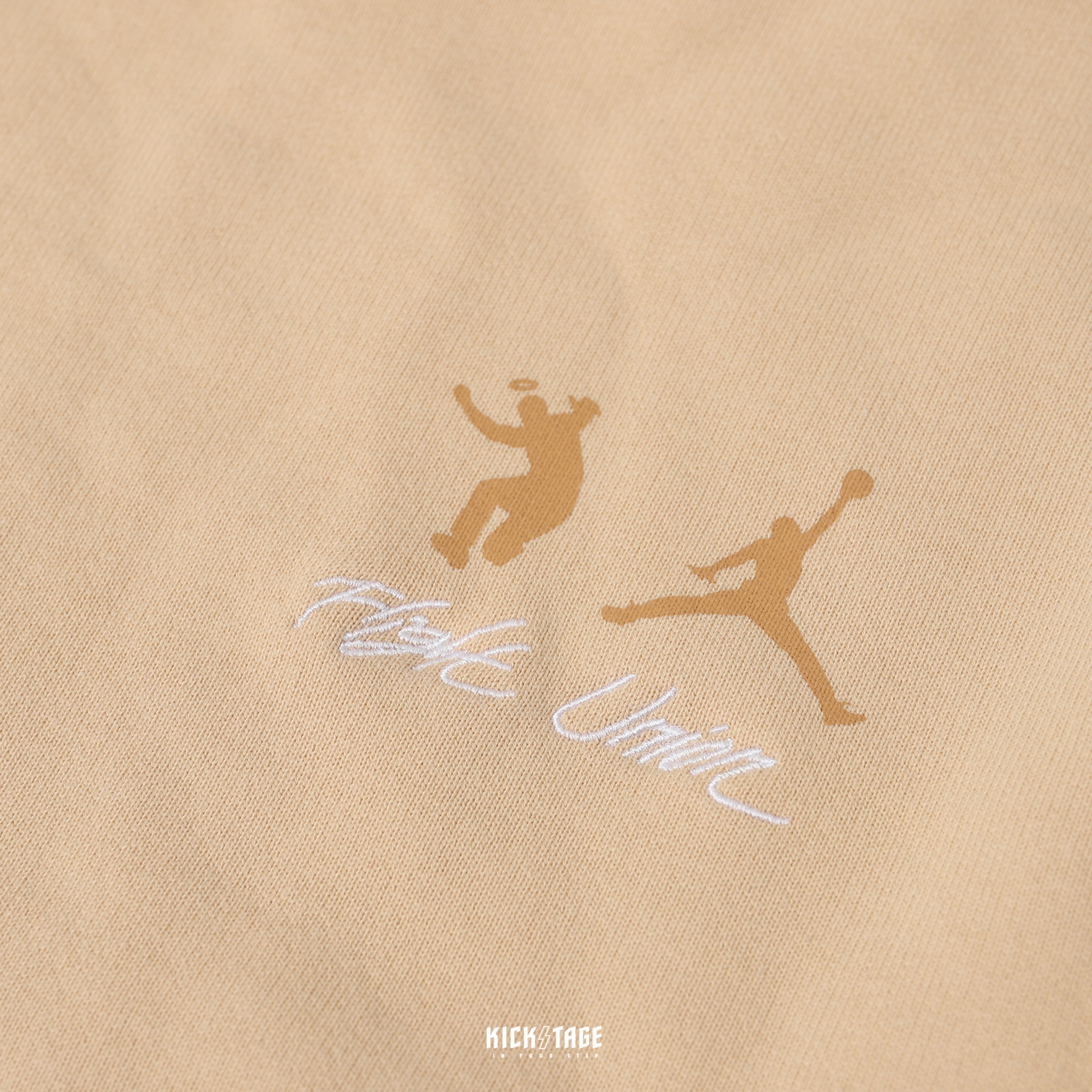 聯名款 UNION LA x AIR JORDAN CREWNECK 破壞 沙色 衛衣【DJ9523-268】AJ