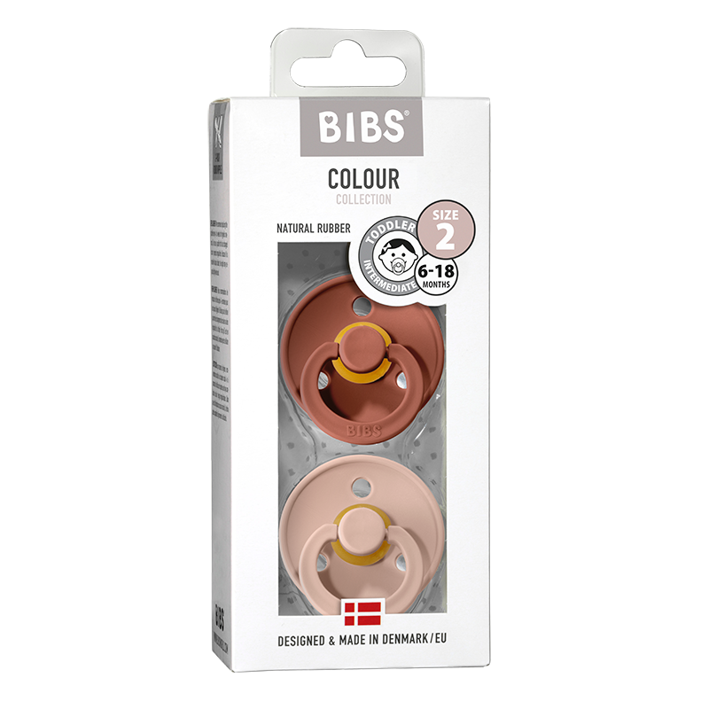 深棗紅&粉紅色奶嘴（2號）