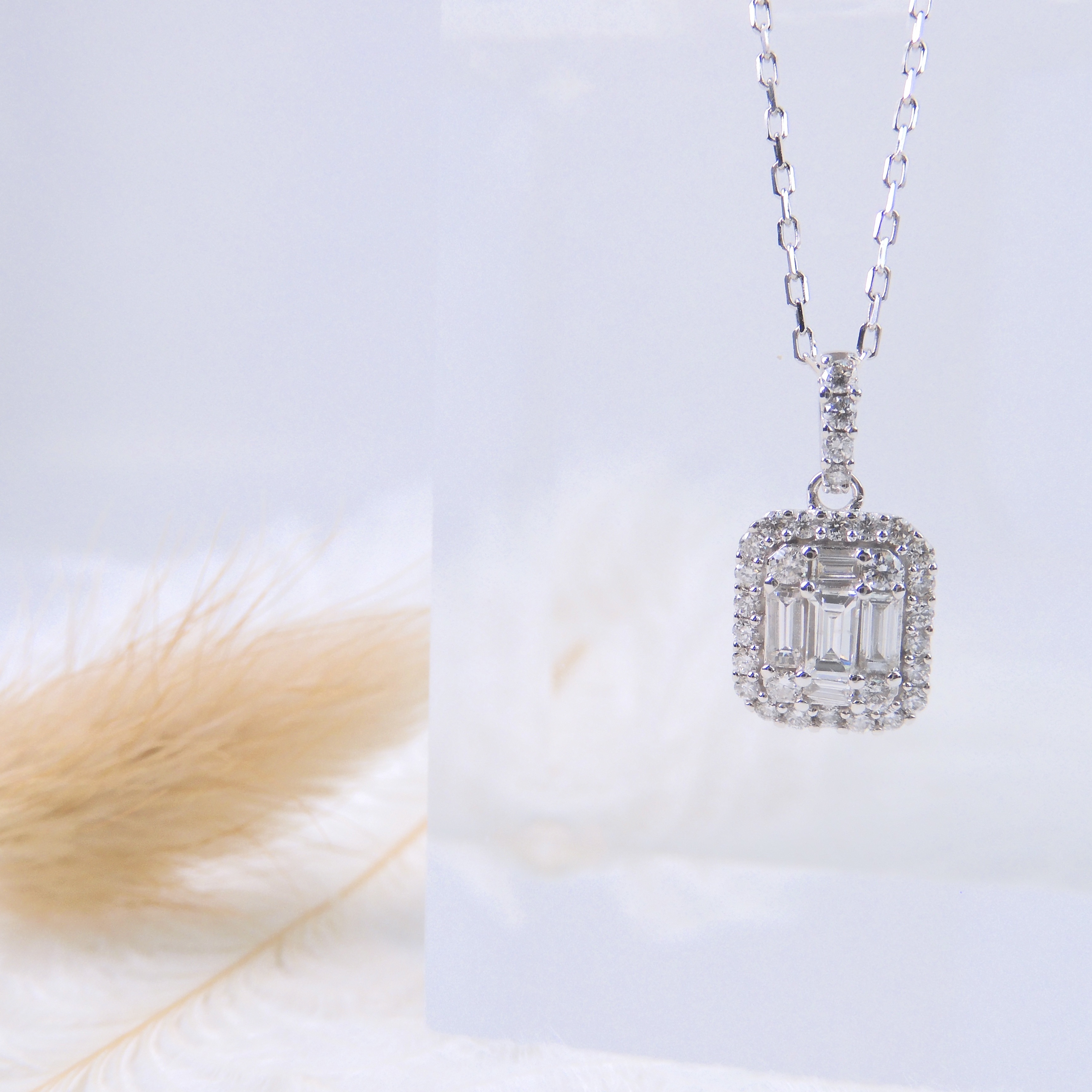 18K金 0.52ct 鑽石項鏈