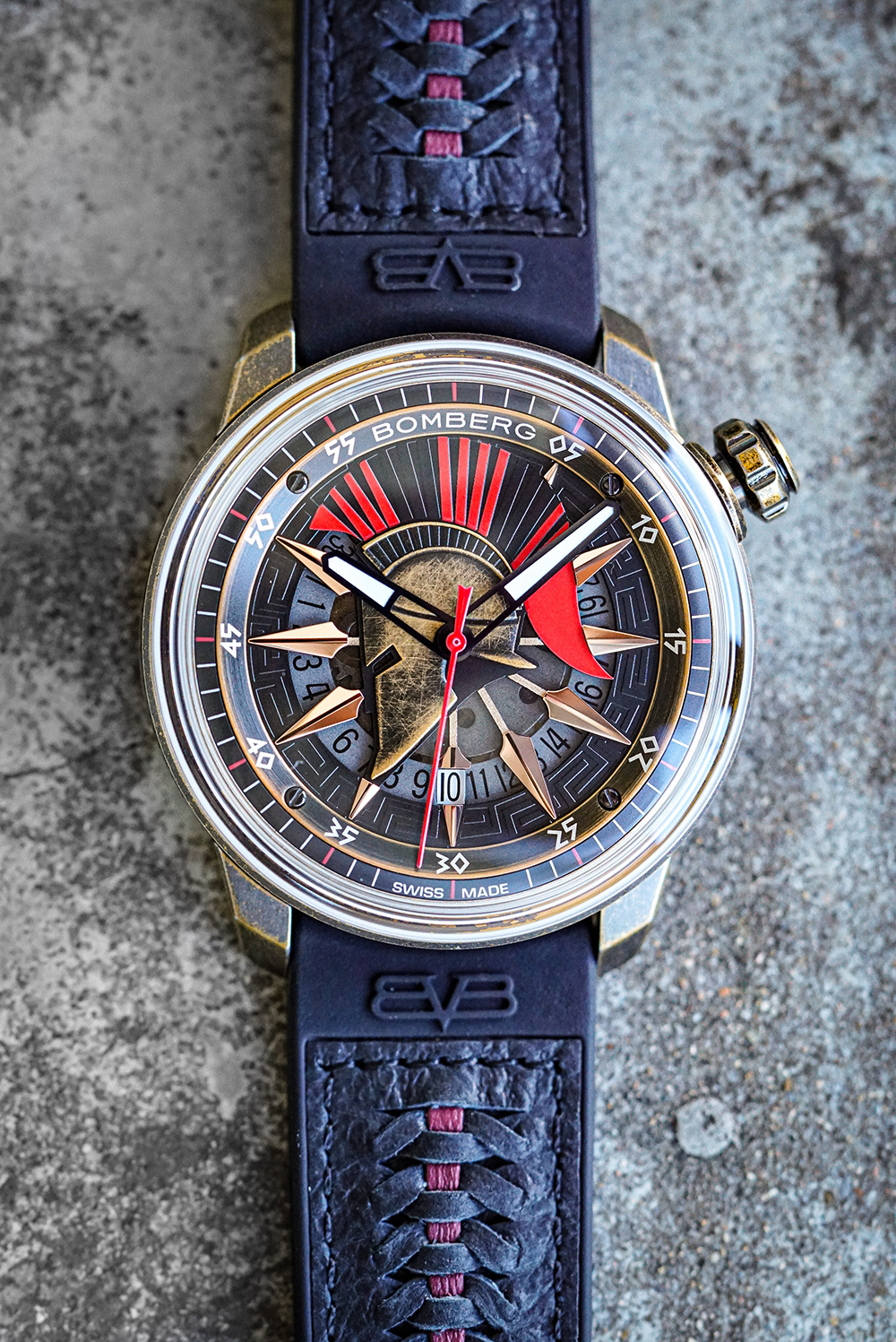 BB-01銅色斯巴達戰士自動大三針腕錶