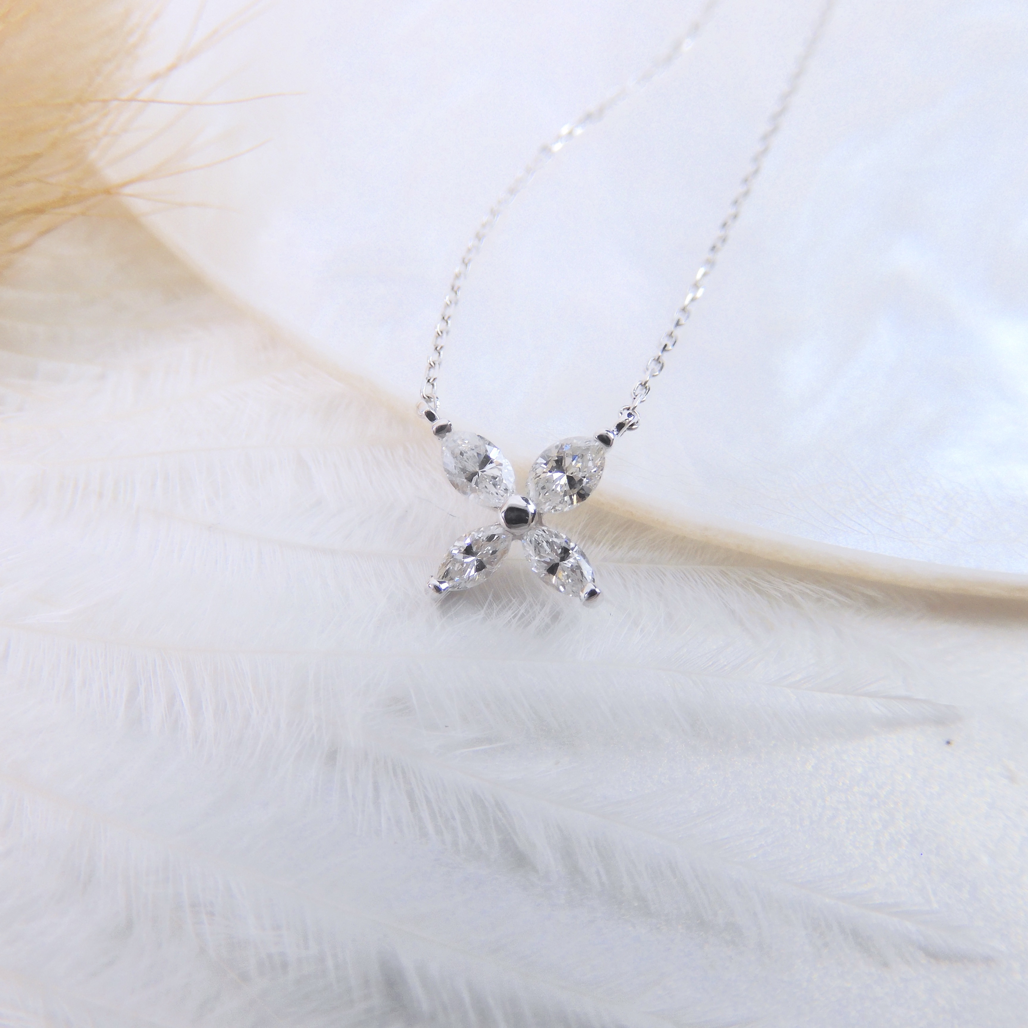 18K金 0.23ct 鑽石項鏈