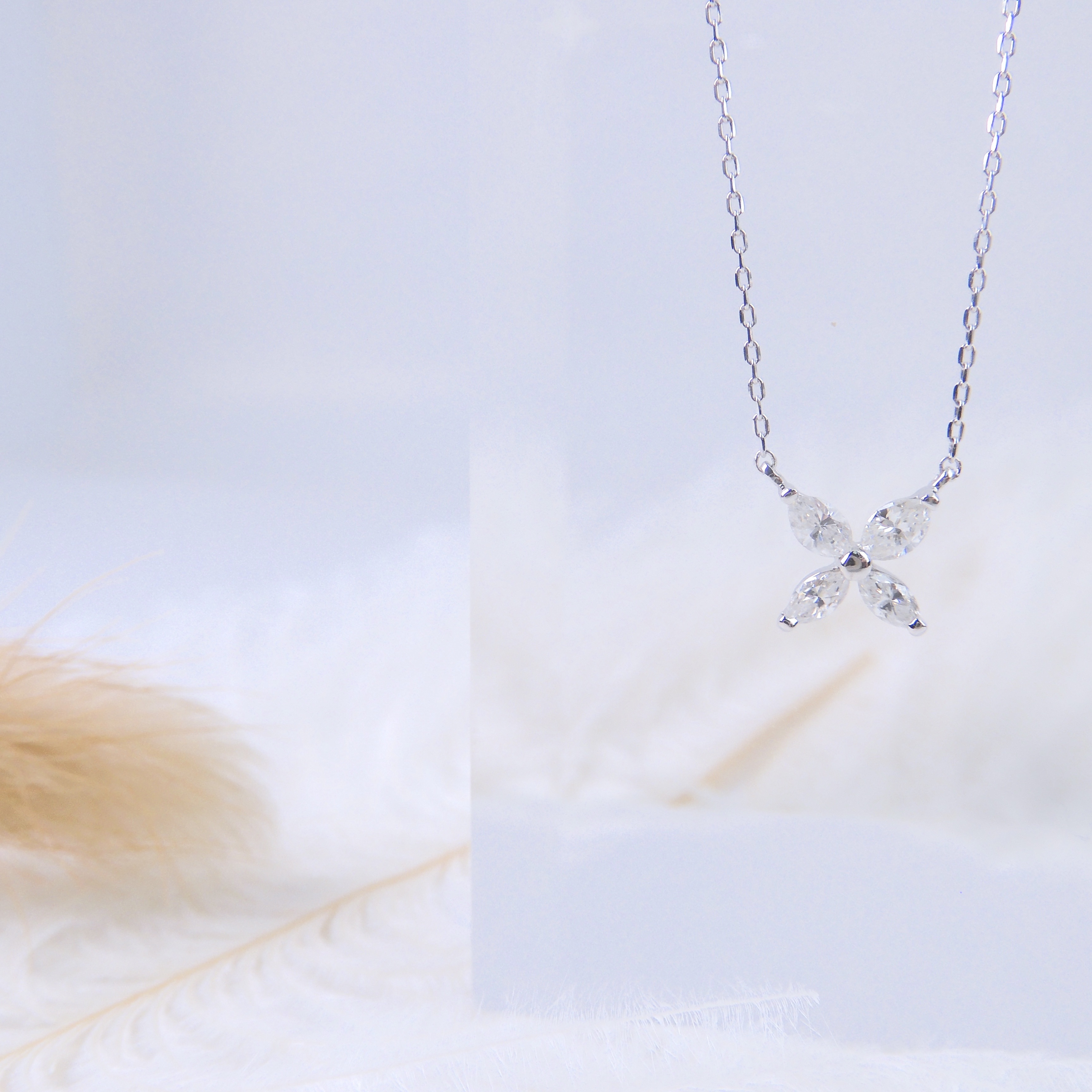 18K金 0.23ct 鑽石項鏈