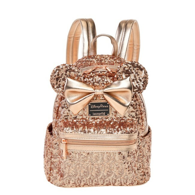 Minnie Rose Gold Sequin Backpack