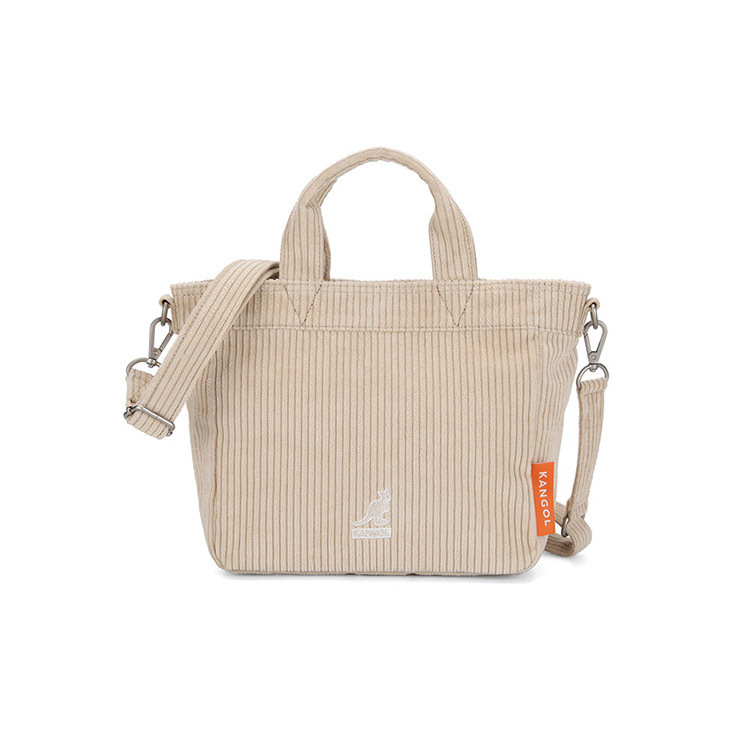<韓國代購> KANGOL CORD V MEDIUM TOTE BAG