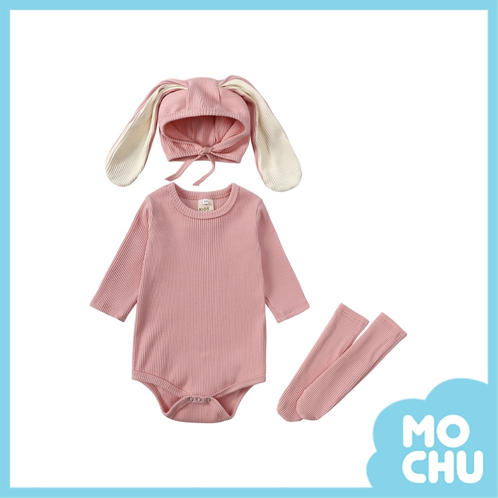 俏皮月兔長袖包屁衣套裝(五色)