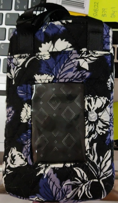 [S] VERA BRADLEY 26972-T89 RFID MINI CELLPHONE CROSSBODY,FROSTED FLORAL, 886003723401 (SVB22)