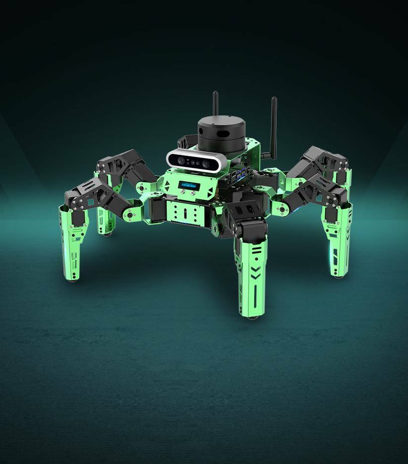 AMR自主移動智慧蜘蛛(光達仿生六足機器人)