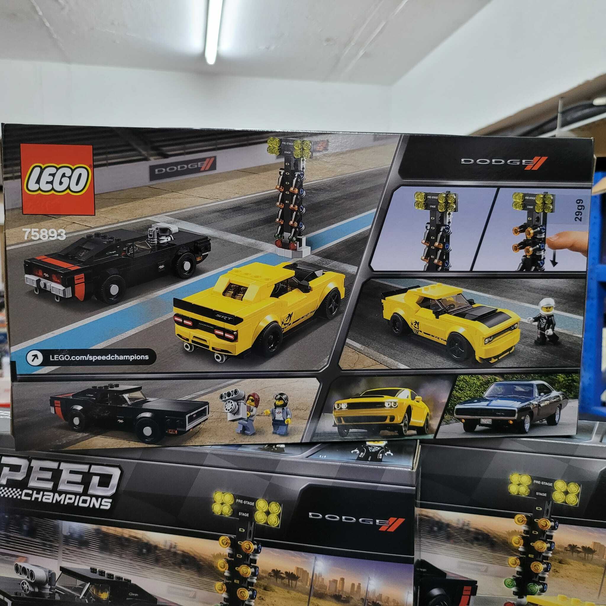 罕有絕版 LEGO 75893 2018 Dodge Challenger SRT Demon and 1970 (Speed Champions)