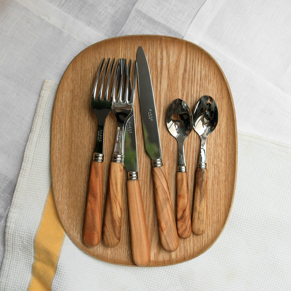 SABRE | Lavandou 法風-橄欖木系列 | 主餐叉子 | 亮面 | 橄欖木