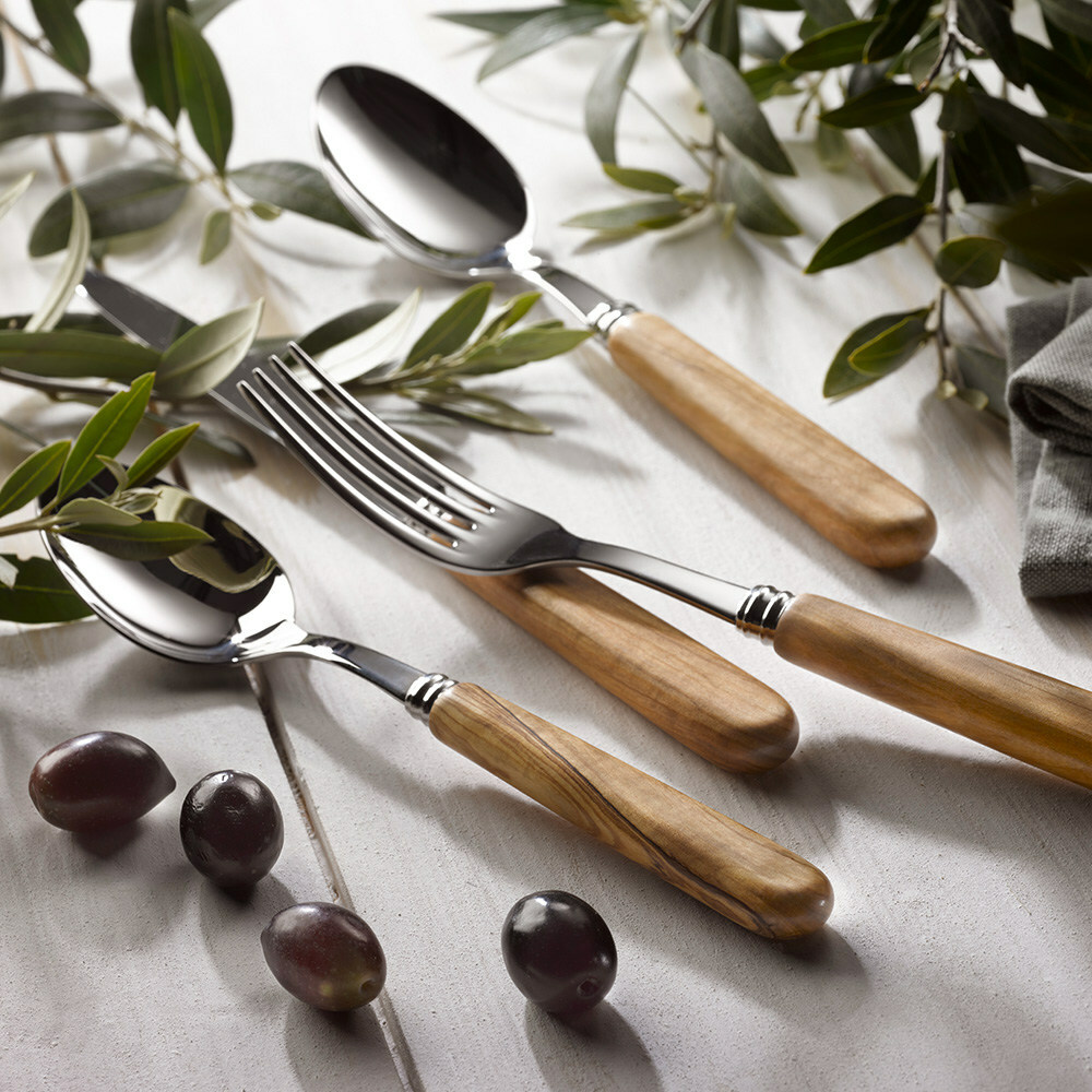 SABRE | Lavandou 法風-橄欖木系列 |主餐刀 | 亮面 | 橄欖木