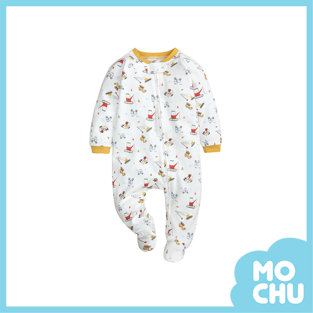 滿滿小車長袖連身衣(包腳款)