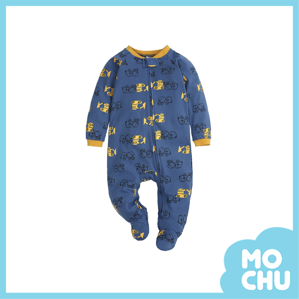 工程車長袖連身衣(包腳款)