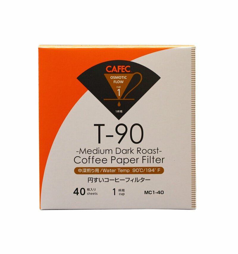 CAFEC 中深烘專用濾紙 T90 40入裝
