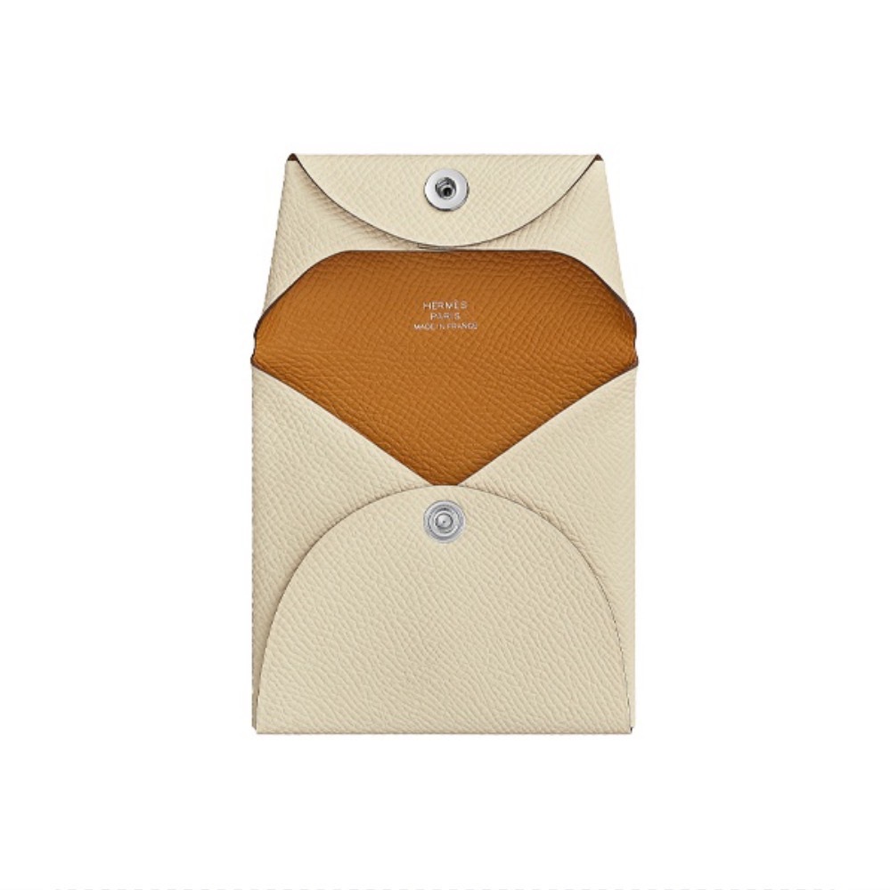 Hermes Bastia 奶油拼色 愛馬仕零錢包