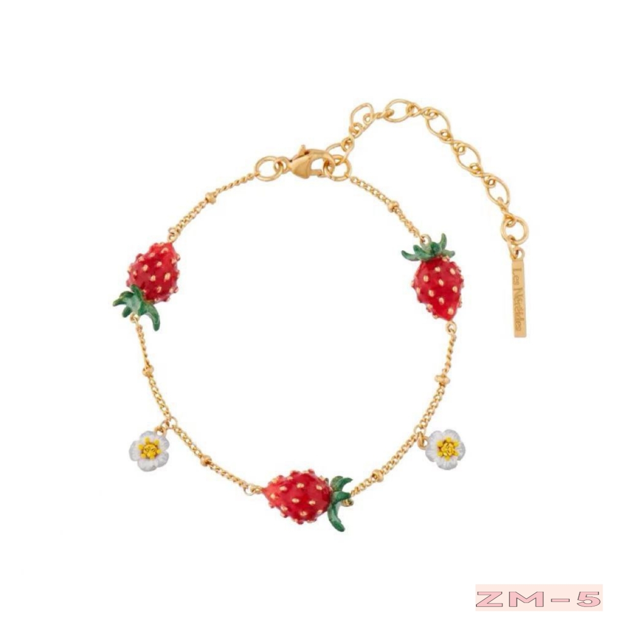 #珐琅 #Les凡尔赛庄园系列 #小草莓白花手链