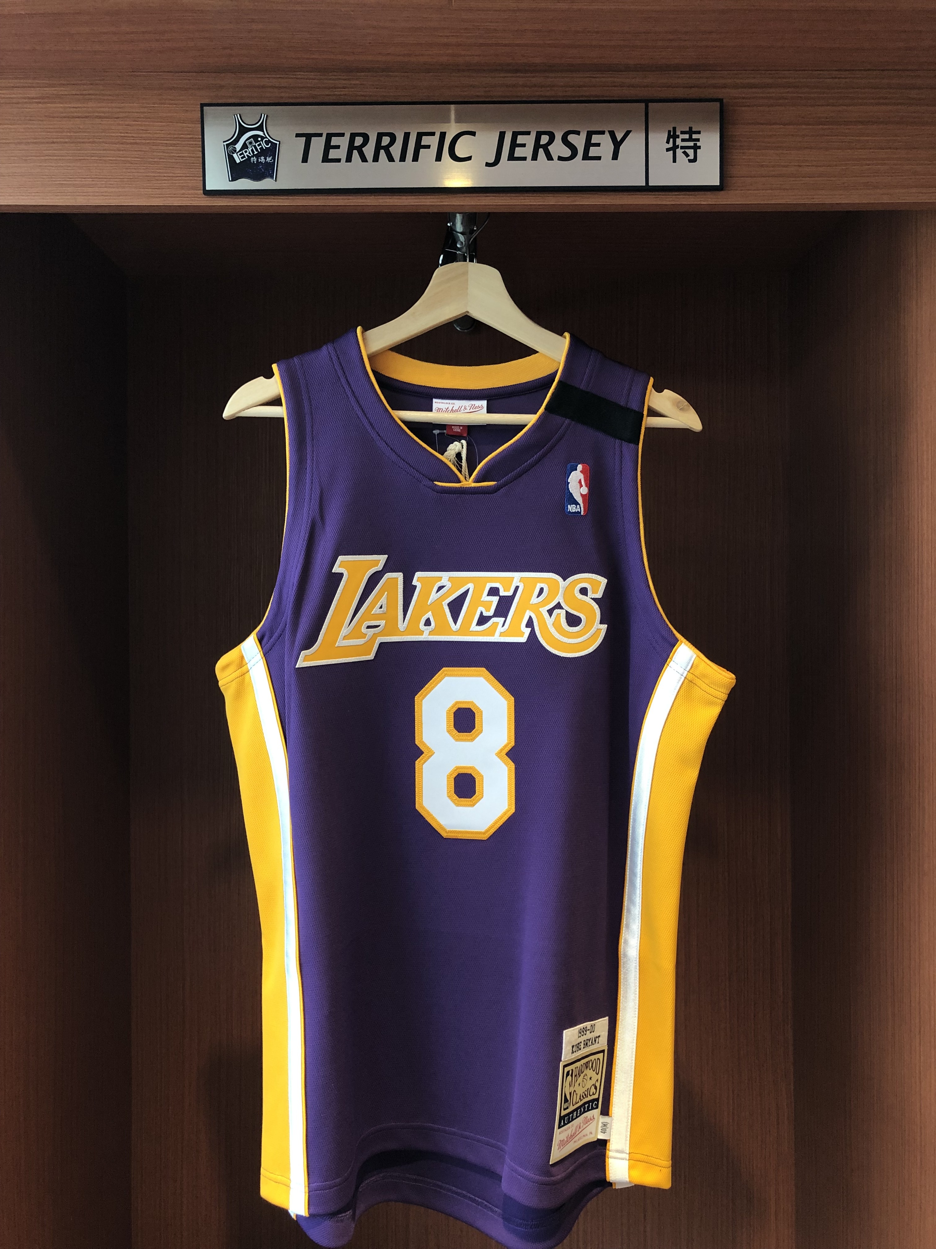 NBA球衣 Kobe Bryant 洛杉磯湖人 99-00紫 黑絲帶 M&N Authentic 球員版 電繡 全新