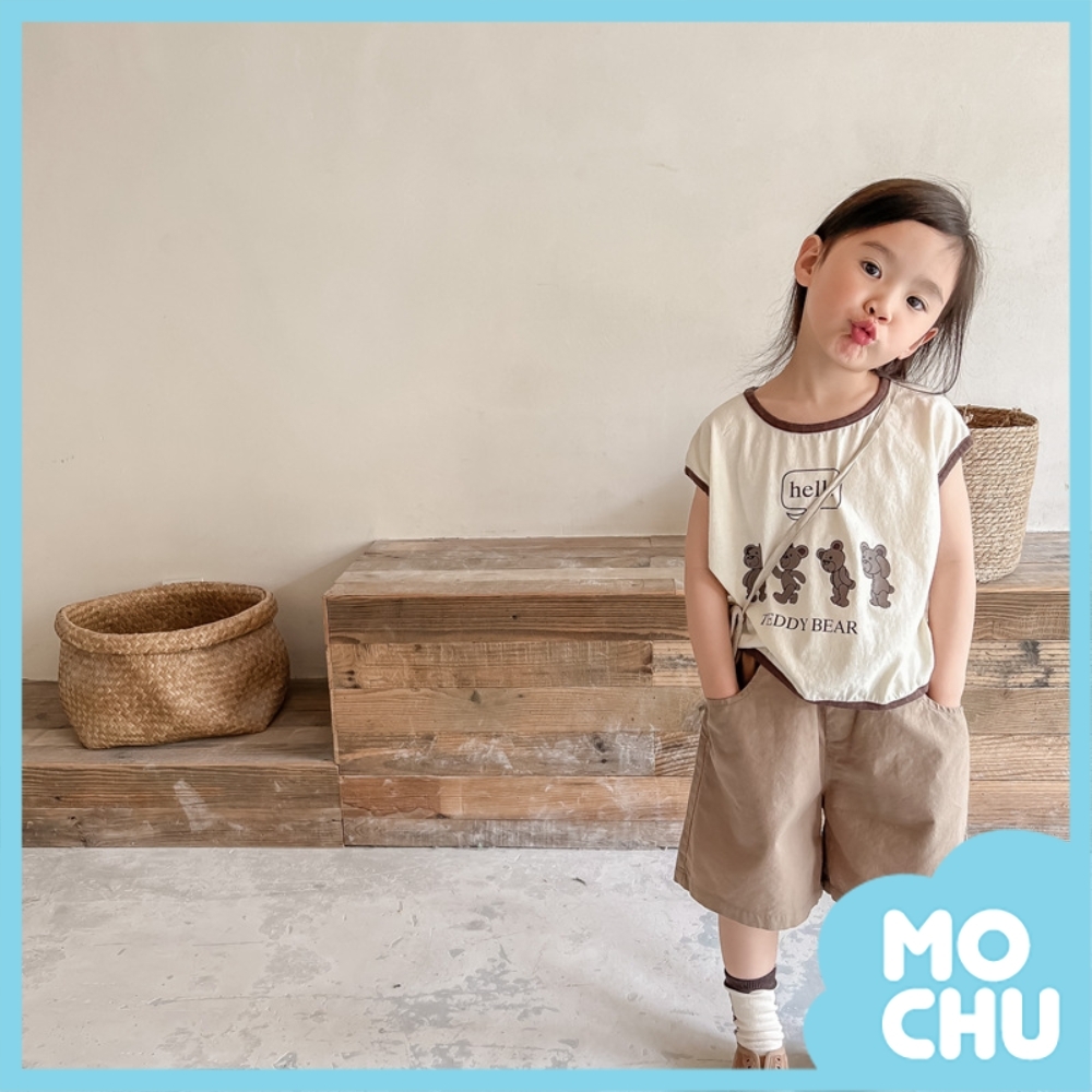 (100cm現貨)hello泰迪熊短袖上衣