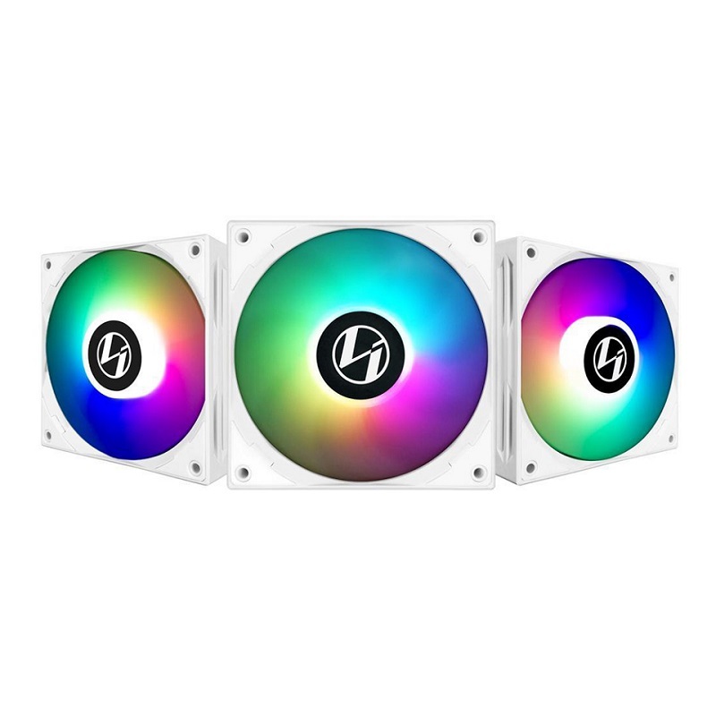 米特3C數位–聯力 ST120 六極式風扇 ARGB靜音高壓風扇 三顆裝/白ST120-3W/黑ST120-3B