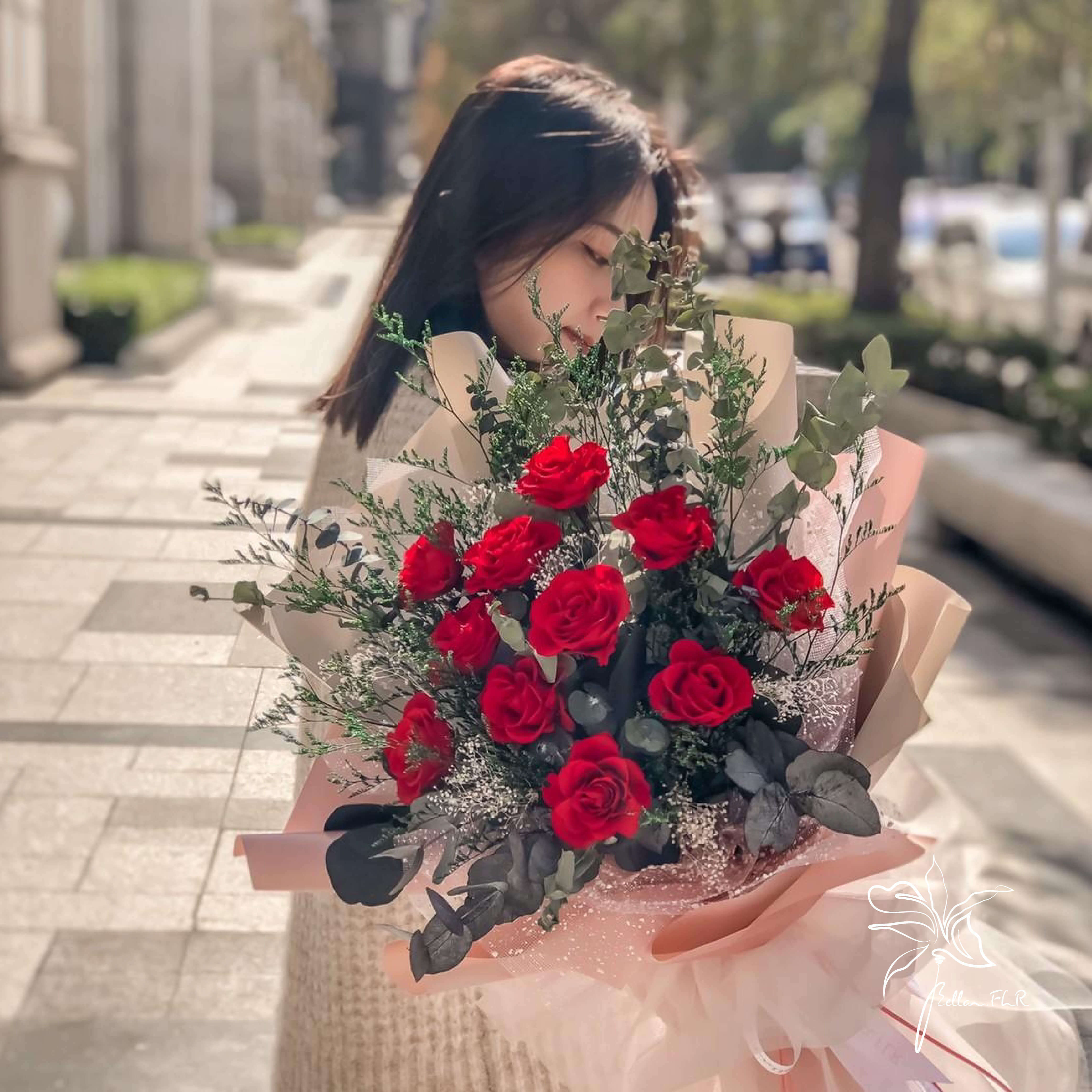 【一心一意屬於你】11朵永生玫瑰花束