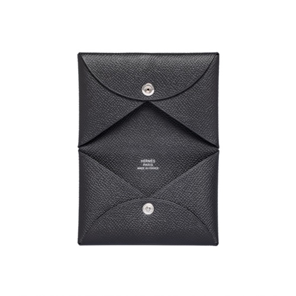 Hermes Calvi 黑色 愛馬仕卡包
