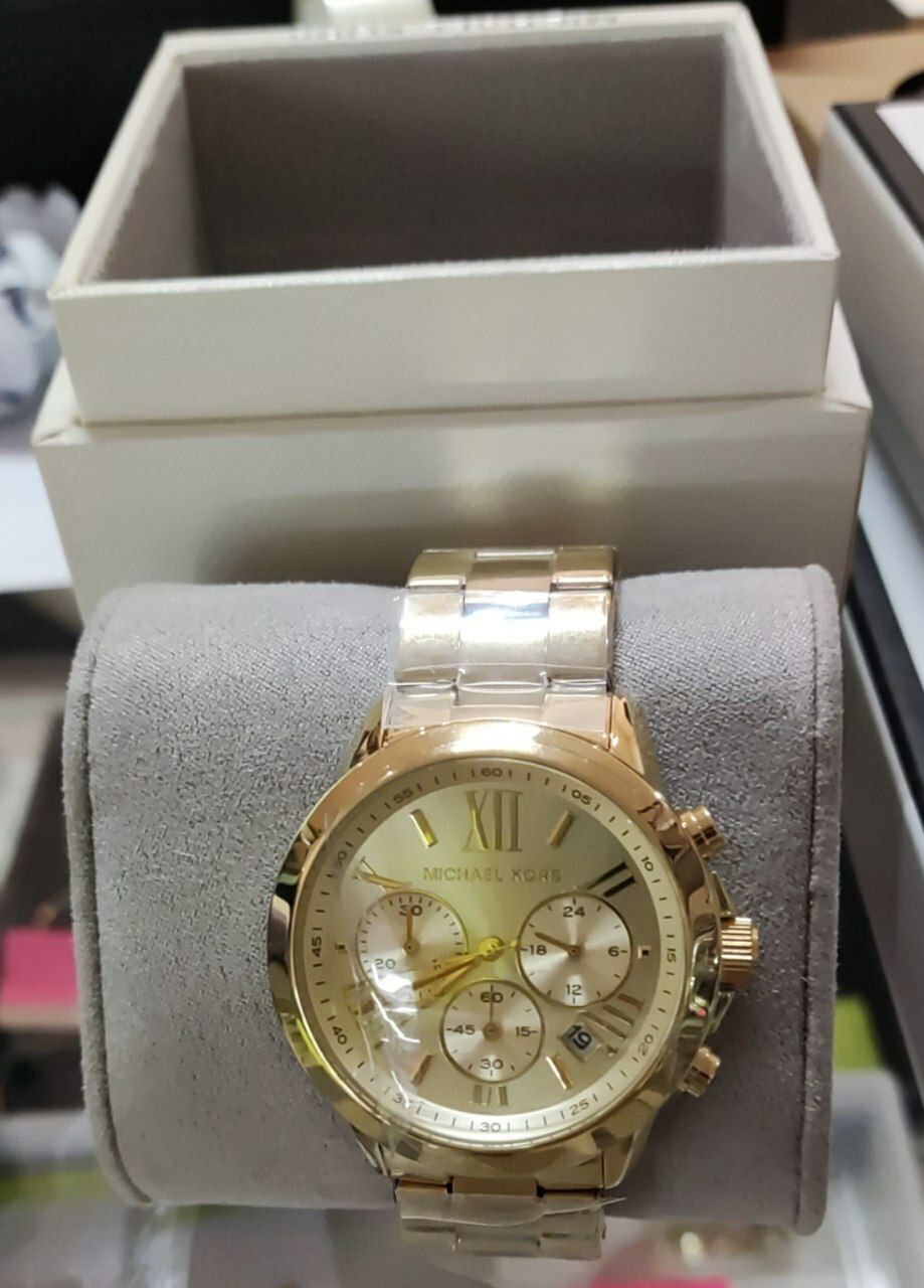 [S] MICHAEL KORS MK5777 RUNAWAY CHRONOGRAPHO STEEL WATCH,GOLD , 796483000216 FINAL SALE (SMK126)