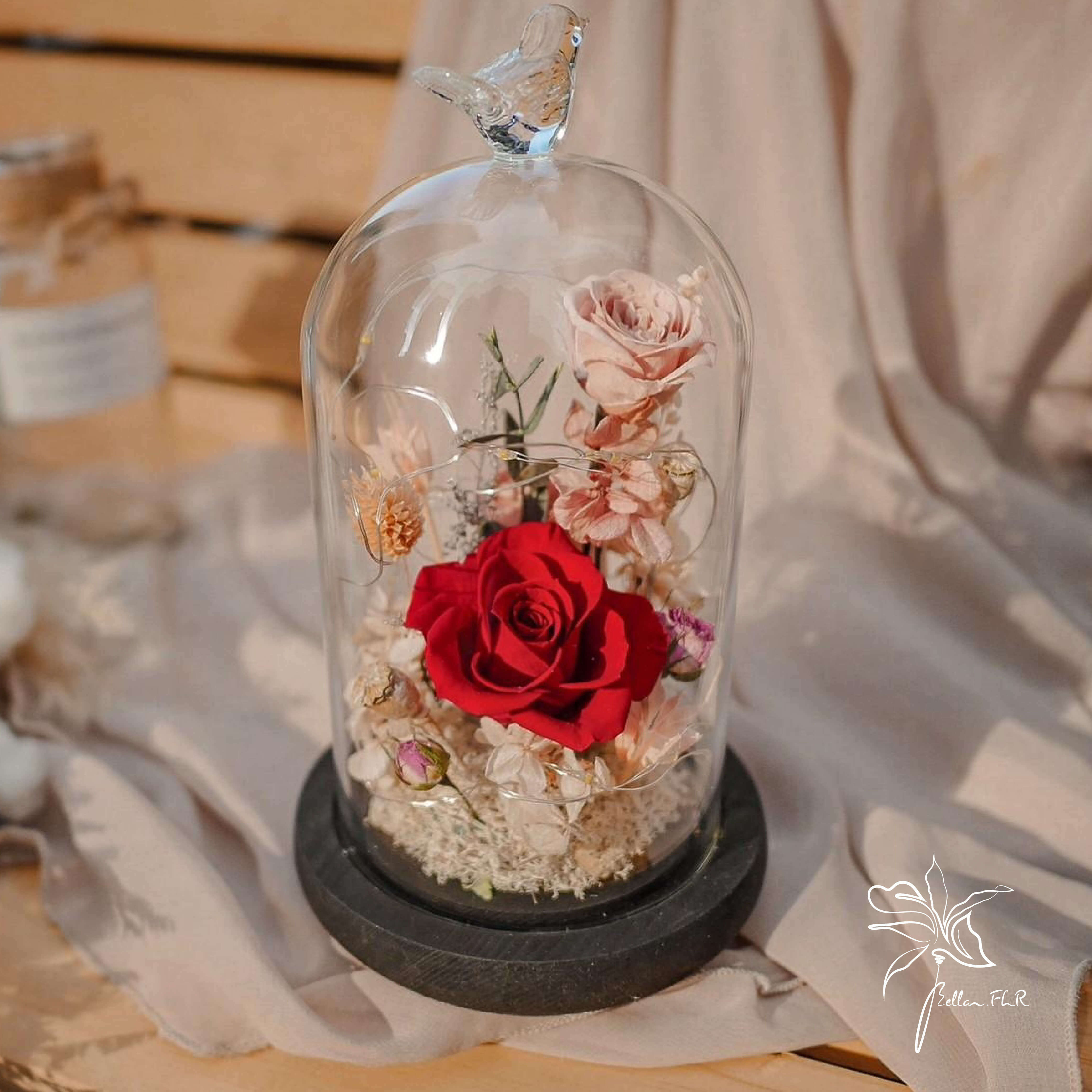 【愛是你給的溫柔】長型玻璃花盅-小