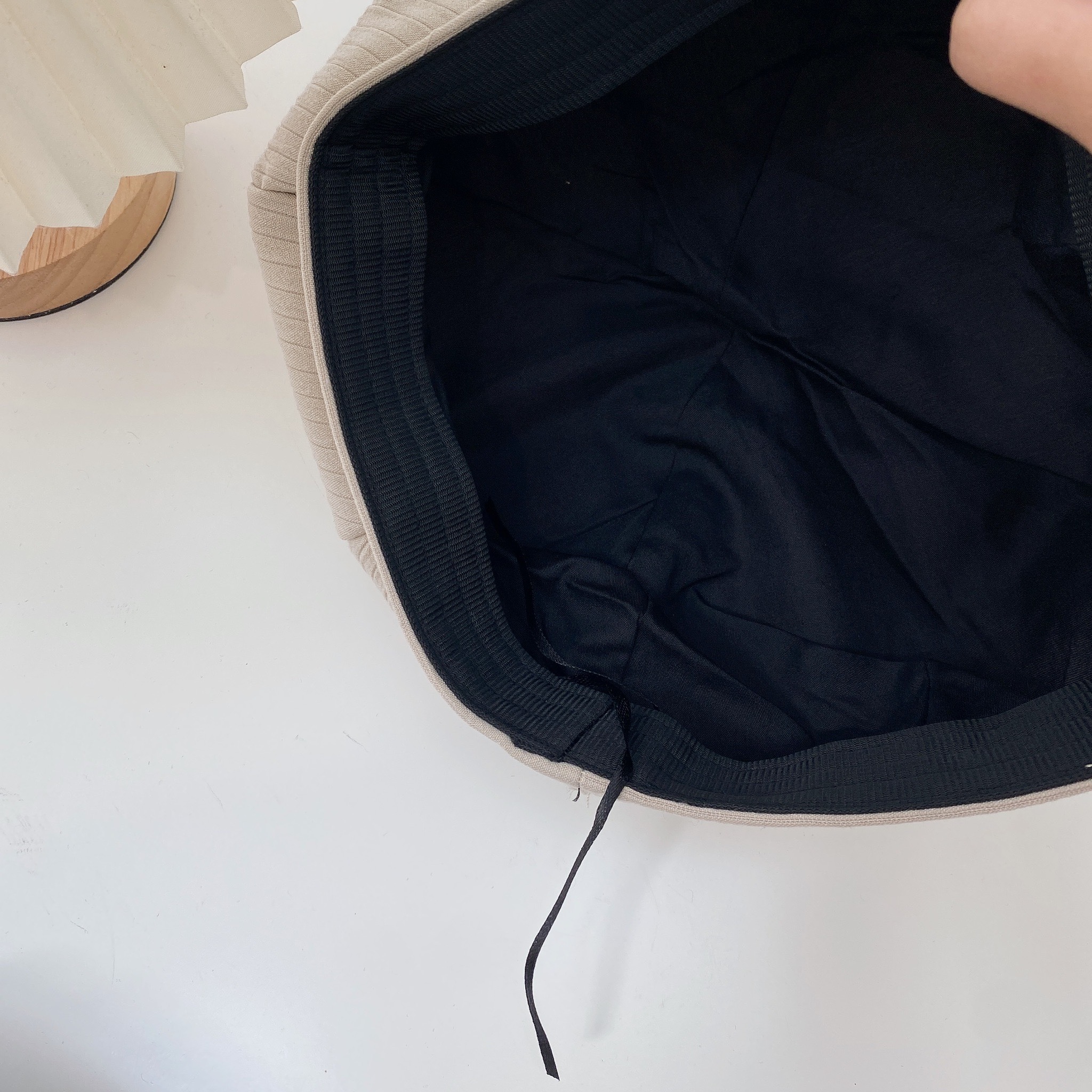 葉子細坑條貝雷帽/二色