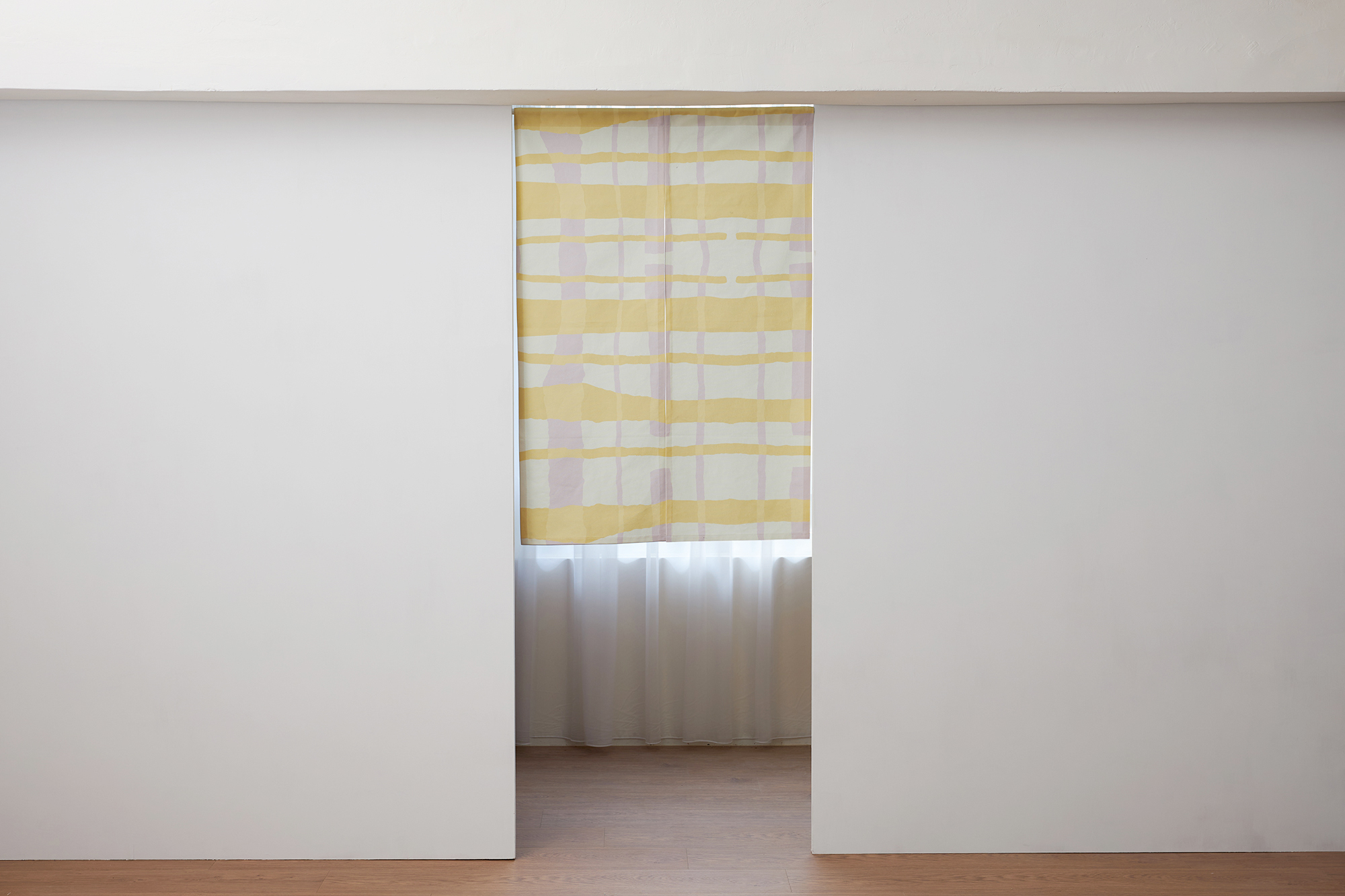 帆布印花門簾 / 掛簾 / 防水漆黃紫