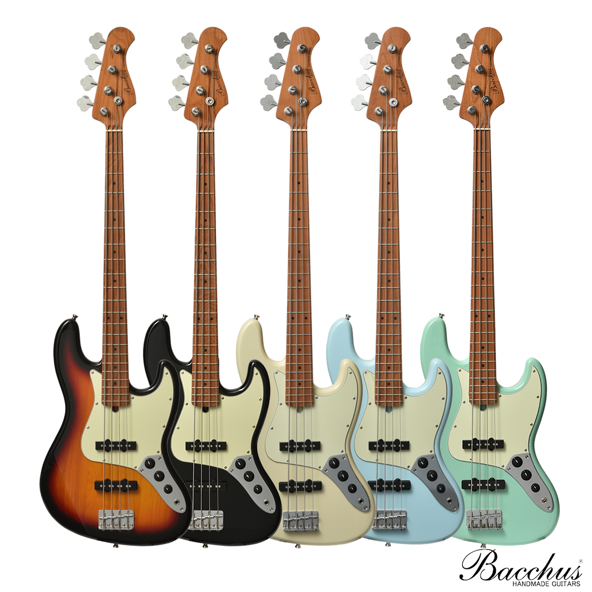 無息分期Bacchus Guitars BJB-1 Bass 貝斯(烤楓指板/琴頸)(原廠配件)